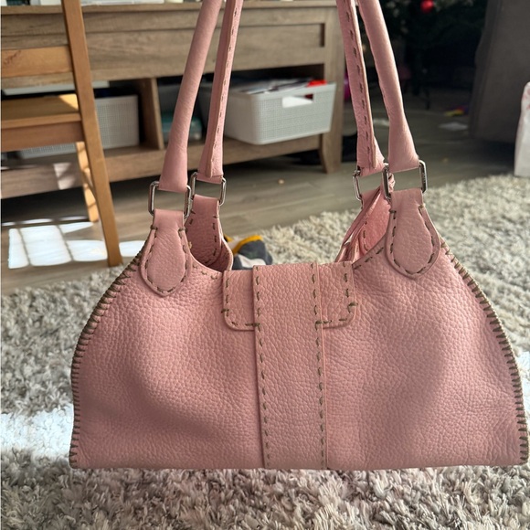 Fendi Pink Leather Shoulder Bag - Picture 7 of 10